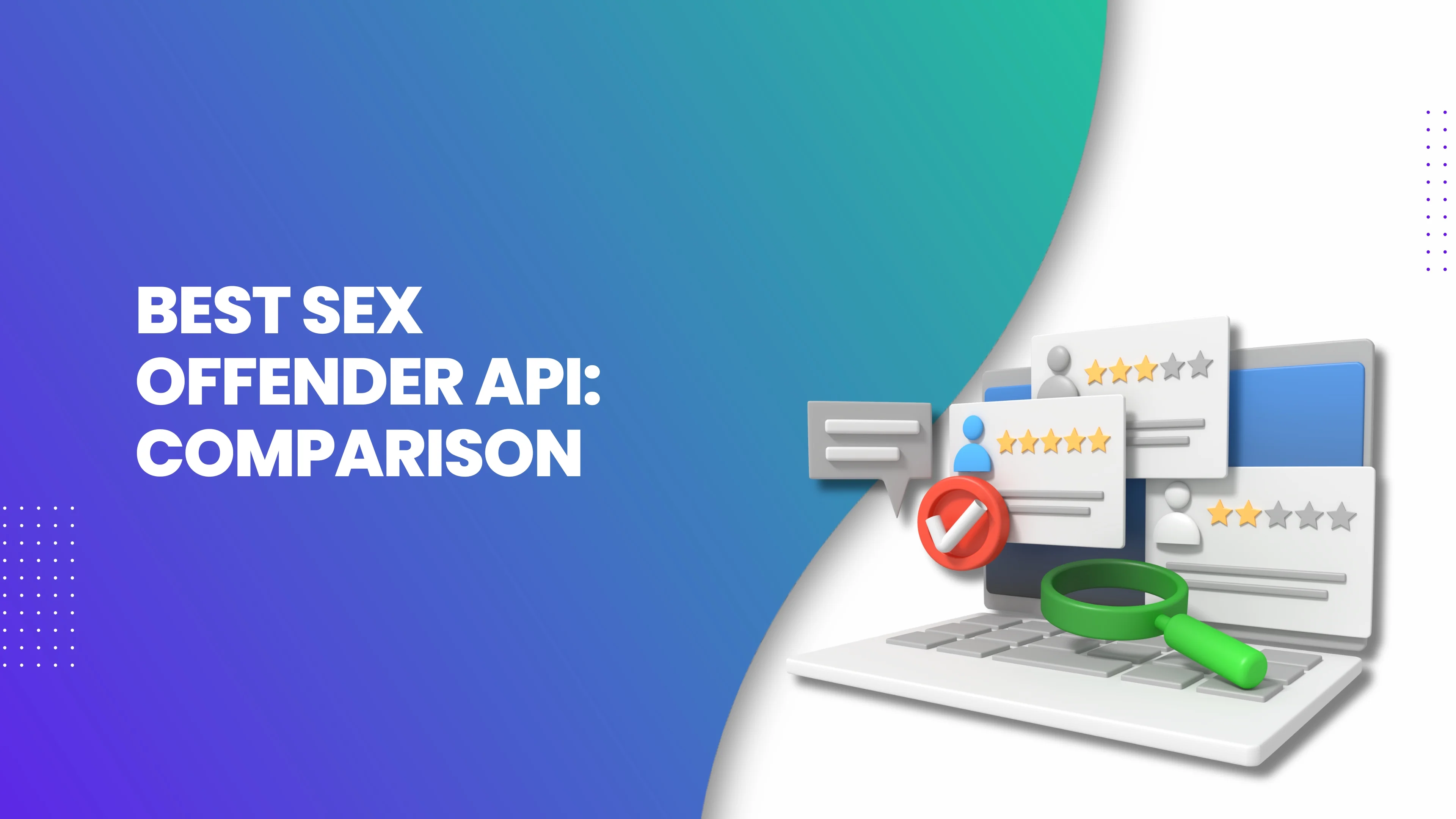 Who provides sex offender data API
