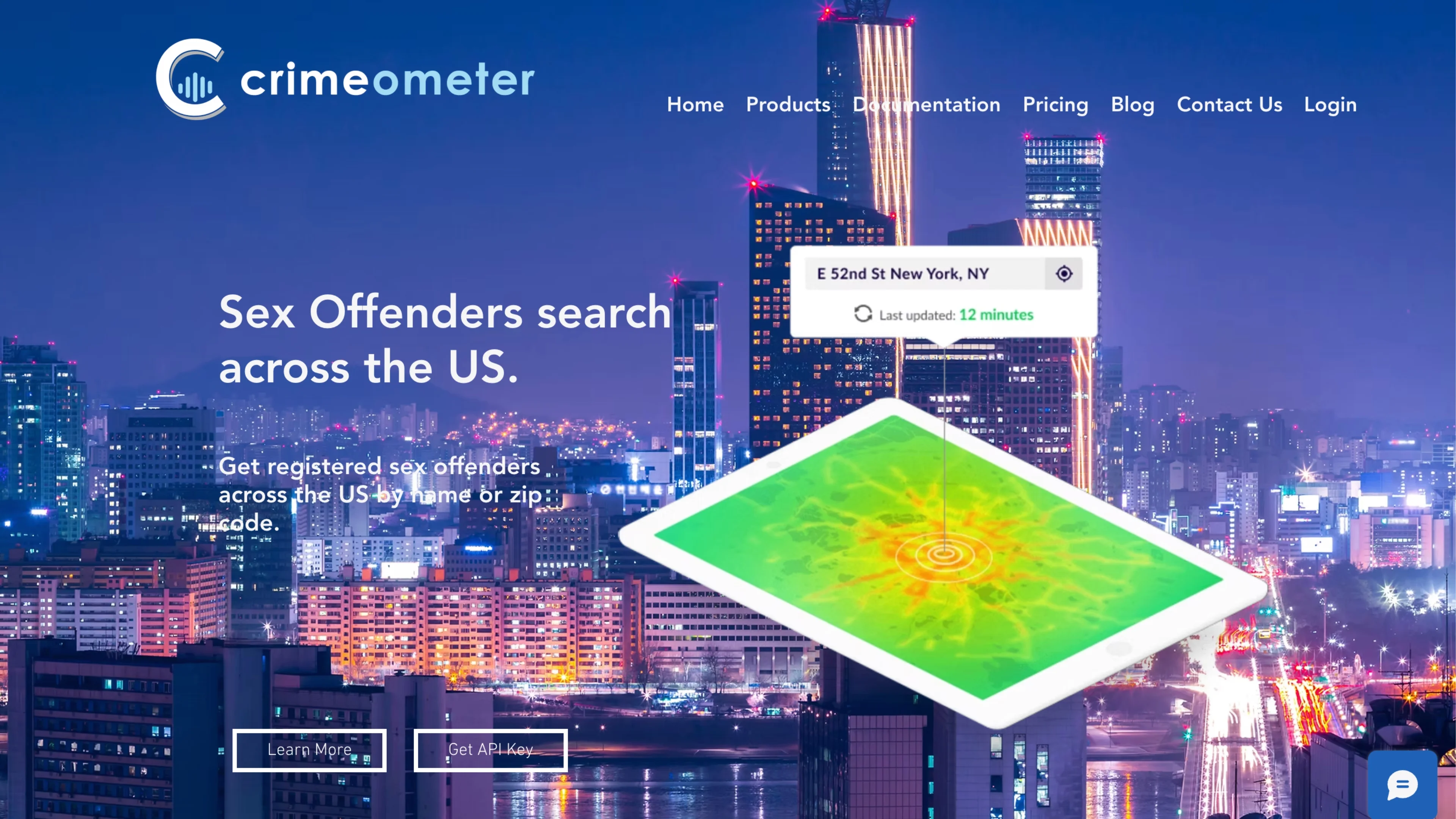Crimeometer API for sex offender search