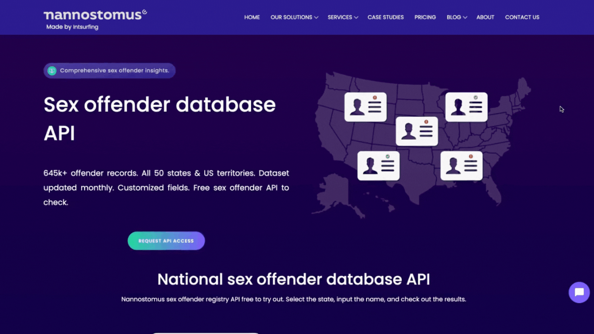 API to locate sex offenders in my area for free
