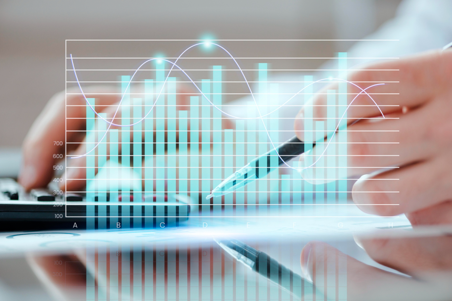 Chart comparing product prices from data scraping